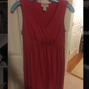 Loft coral/red sundress